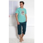 Gazzaz pánské pyžamo kapri Mexiko světle zelená – Zboží Dáma