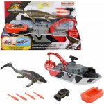 Mattel Jurský svět MB Velký záchranný člun s Mosasaurem, JGG61 – Zboží Dáma
