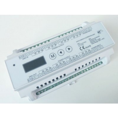 DMX dekodér 24CH DIN - dimLED dekodér DMX 24CH DIN – Sleviste.cz
