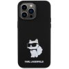 Pouzdro a kryt na mobilní telefon Apple Karl Lagerfeld Ochranný kryt na iPhone 15 Pro MAX - Karl Lagerfeld, Liquid Silicone Choupette NFT Black KLHCP15XSNCHBCK