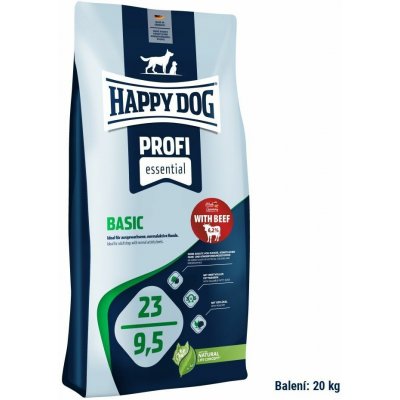 Happy Dog Profi Essential 23/9,5 Basic 2 x 20 kg – Hledejceny.cz