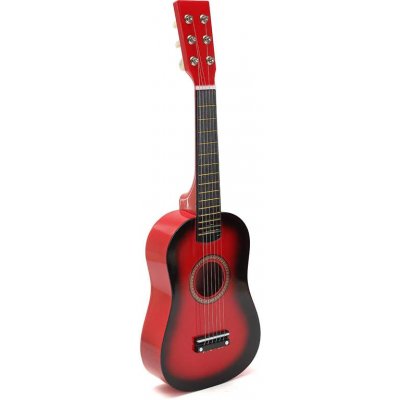 TIP! Dětská dřevěná kytara Červená