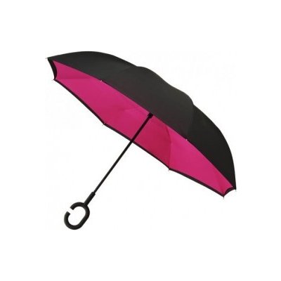 Liberty deštník s obráceným otevíráním a zavíráním růžový