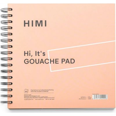 Himi kroužkový pořadač Gouache Pink 21 5 x 21 5 cm 50 listů – Zboží Dáma