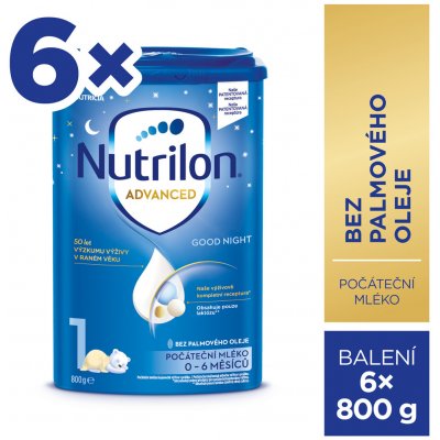 Nutrilon 1 Advanced Good Night 6 x 800 g – Zboží Mobilmania