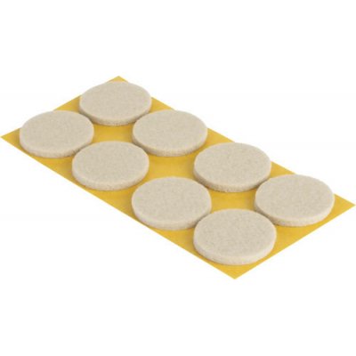 Walteco Filcové podložky, průměr 50mm, samolepicí, béžové, 8 ks , 85217 – Hledejceny.cz