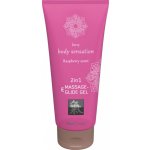 Shiatsu 2v1 vůně maliny masážní lubrikant malina 200 ml – Zboží Dáma