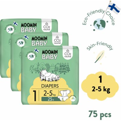 Moomin Baby 1 Newborn 2–5 kg 75 ks – Zbozi.Blesk.cz