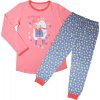 Dětské pyžamo a košilka Wolf dívčí pyžamo S2153B meruňková