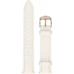 Garett řemínek 18 mm, bílý kožený - STRAP_GLD_LTH_18MM – Sleviste.cz