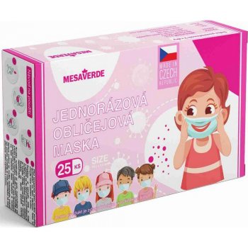 Mesaverde dětská obličejová maska pro holky 25 ks