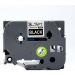 Kompatibilní páska Brother TZ-365 / TZe-365, 36mm x 8m, bílý tisk / černý podklad – Zboží Živě