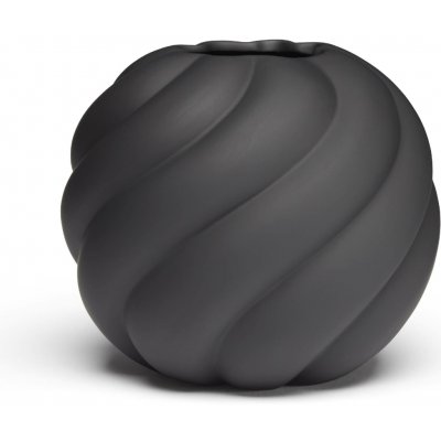 COOEE Váza Twist Ball, 12 cm, černá - – Hledejceny.cz
