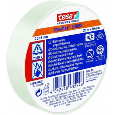 Tesa Páska elektroizolační IEC 20 m x 19 mm bílá 53947 – Zboží Mobilmania