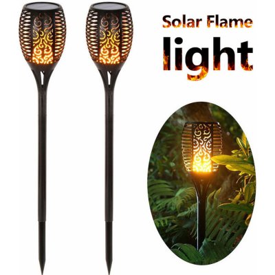 T-led LED solární zahradní svítidlo TOCHI 5W, imitace plamene, teplá bílá 106475