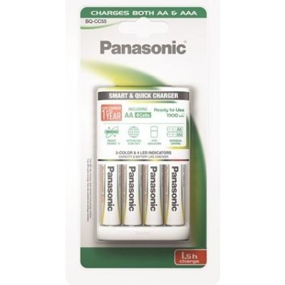 Panasonic BQ-CC55 4xR6 1900mAh (BAL:1/8ks) – Zboží Živě