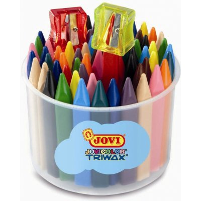 JOVI voskovky trojhranné 72 ks+ ořezávatko v kelímku – Zboží Dáma