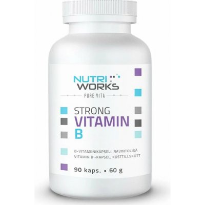 NutriWorks Strong Vitamin B 90 kapslí – Zboží Mobilmania
