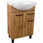 BPS-koupelny Koupelnová skříňka s keramickým umyvadlem Luka OW S 55 – Zboží Mobilmania