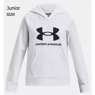 Under Armour Rival Fleece Big Logo Hoodie White/Black