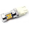 Autožárovka Rabel P27/7W 3157 dual color 28 smd 2835 oranžova bila