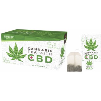 Euphoria konopný čaj s CBD 20 x 1,5 g