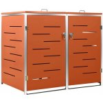 vidaXL nerezová ocel 138 x 77,5 x 112,5 cm Oranžová – Sleviste.cz