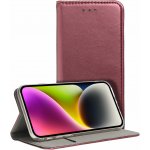 Smart Case Knížkové pouzdro Smart Magnetic pro Motorola MOTO G86 5G, vínově červená – Zboží Živě