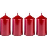 BONY adventní 40 x 60 mm 4 ks metalická červená – Zbozi.Blesk.cz