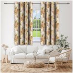 Závěs na kroužcích MIGD286 140x160 cm 140x160 cm Vícebarevná – Zboží Dáma