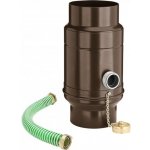 KJG Sběrač dešťové vody s hadicí 80 mm tmavě hnědý – Hledejceny.cz