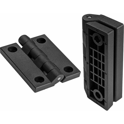 Onpira Černý dveřní pant 100x80 mm, Polyamid – Zboží Mobilmania