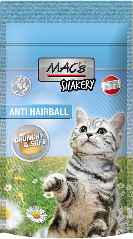 Mac\'s Cat Shakery Anti Hairball pamlsky 3 x 60 g