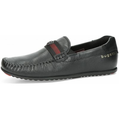 Bugatti pánské kožené mokasíny černé – Zboží Dáma