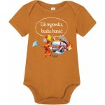 Fajntričko Kids Dětské body Až vyrostu budu hasič hnedá – Zboží Dáma