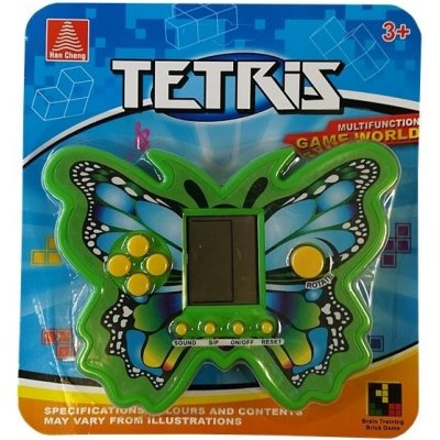 mamido Kapesní elektronická hra Tetris motýl zelená – Zboží Živě