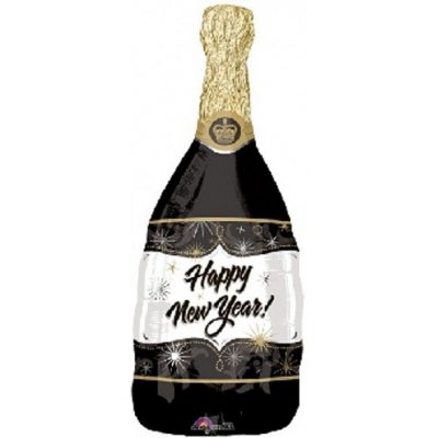 BALÓNEK FOLIOVÝ Champagne New Year 91 x 35 cm – Zboží Dáma