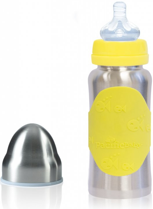 Pacific Baby Hot-Tot Stainless Steel Insulated Baby Bottle - Swirls –  Pacific Baby Inc.