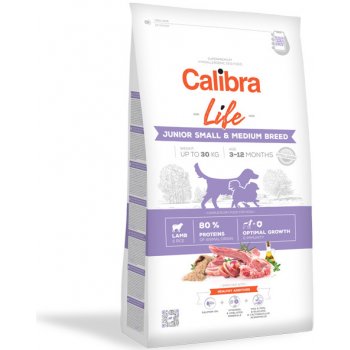 Calibra Dog Life Junior Small & Medium Breed Lamb 2,5 kg