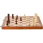 Magnetická šachová sada 2 v 1 38 CM dřevěná pro dospělé i děti – Zboží Živě