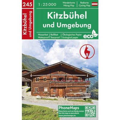 Rakousko: Kitzbühel a okolí / Turistická mapa PhoneMaps 245 – Zboží Mobilmania