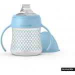 Suavinex kojenecká láhev Memories první s oušky modré vlnky 150ml – Zboží Dáma