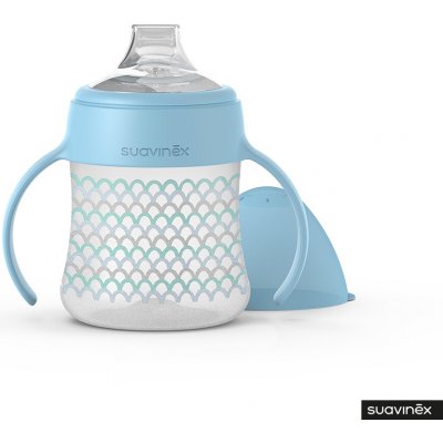 Suavinex kojenecká láhev Memories první s oušky modré vlnky 150ml – Zboží Dáma