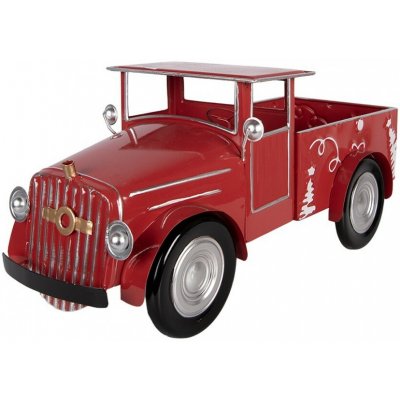 Clayre & Eef Vánoční dekorace červené kovové retro auto - 42*18*19 cm – Hledejceny.cz