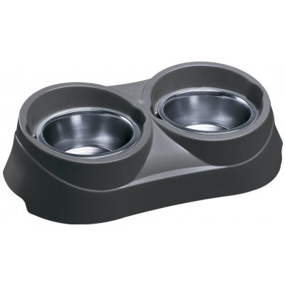 Ferplast Duo Feed 01 dvojMiska s miskami 400 ml 38,5 x 20 x 9 cm – Zboží Mobilmania