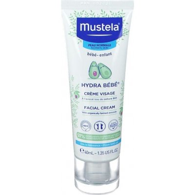 Mustela Hydra Bébé® Facial Cream dětský hydratační pleťový krém pro děti od narození 40 ml – Zbozi.Blesk.cz