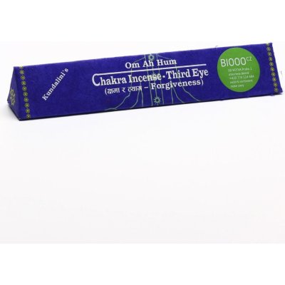 Chakra Incense vonné tyčinky tibetské Third eye forgiveness 19 ks – Hledejceny.cz