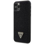 Pouzdro Guess Rhinestones Triangle Metal Logo Apple iPhone 11 PRO MAX Black – Zboží Mobilmania