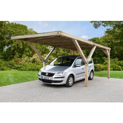 Weka Dřevěný přístřešek na auto 3 x 6 m Y 612 – Hledejceny.cz