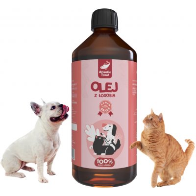 Atlantic Treat Lososový olej 100% 1000 ml – Hledejceny.cz